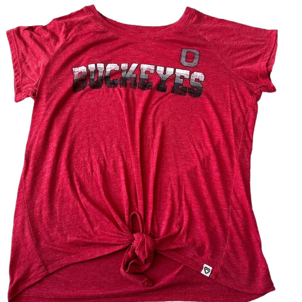 Colosseum Scarlet Red OSU Buckeyes Athletic Tee